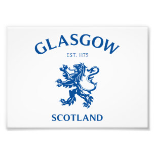 GLASGOW, SKOTTLAND FOTOTRYCK