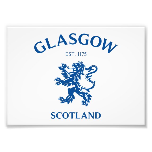 GLASGOW, SKOTTLAND FOTOTRYCK (Framsidan)