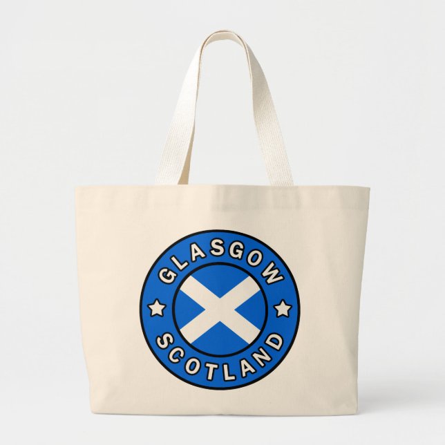 Glasgow Skottland Jumbo Tygkasse (Framsidan)
