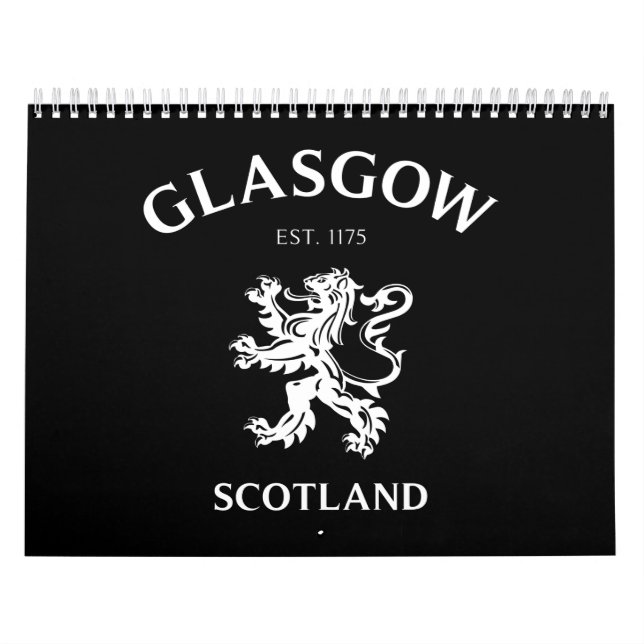 GLASGOW, SKOTTLAND KALENDER (Omslag)