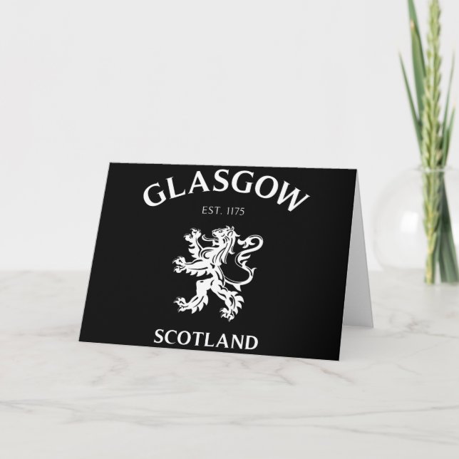 GLASGOW, SKOTTLAND KORT (Framsida)