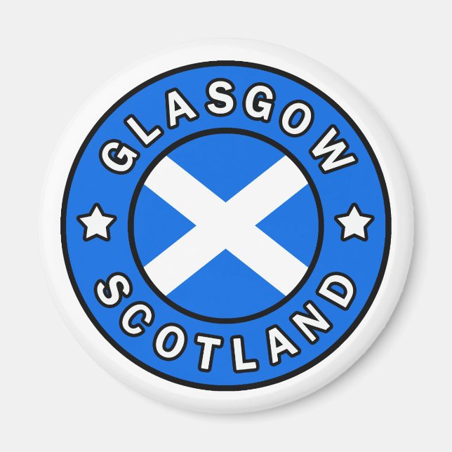 Glasgow Skottland Magnet (Framsidan)