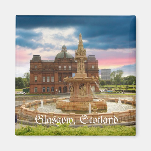 Glasgow, Skottland Magnet (Framsidan)