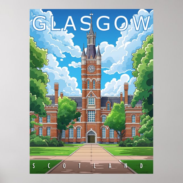 Glasgow, Skottland Poster (Framsidan)