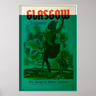 Glasgow Skottland Scotsman Celtic Edinburgh St Poster