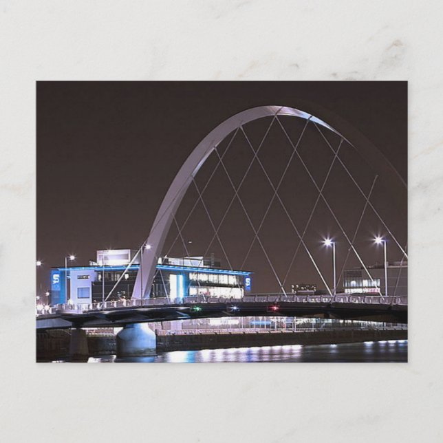 Glasgow Square Bridge med vykort (Framsida)