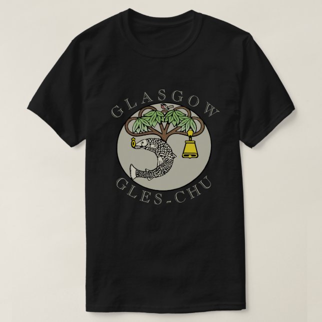 Glasgow vapensköldkonst tee (Design framsida)