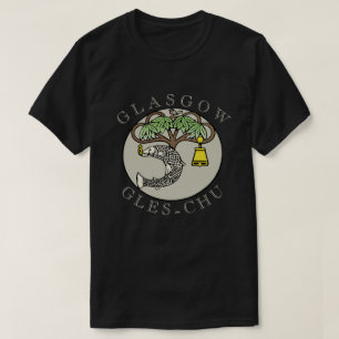 Glasgow vapensköldkonst tee shirt