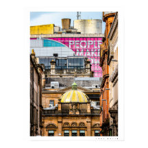 Glasgows stadscen poster