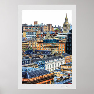 Glasgows stadscen poster