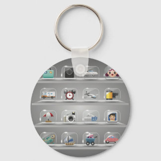 Glasikoner1 Nyckelring