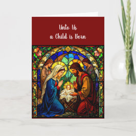 Glasjulkort med stift helgkort