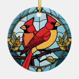 Glaskardinalminnet Keepsaké Bereavement Julgransprydnad Keramik