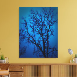 Glaskkonst, viftande Abstrakt i Träd Canvastryck