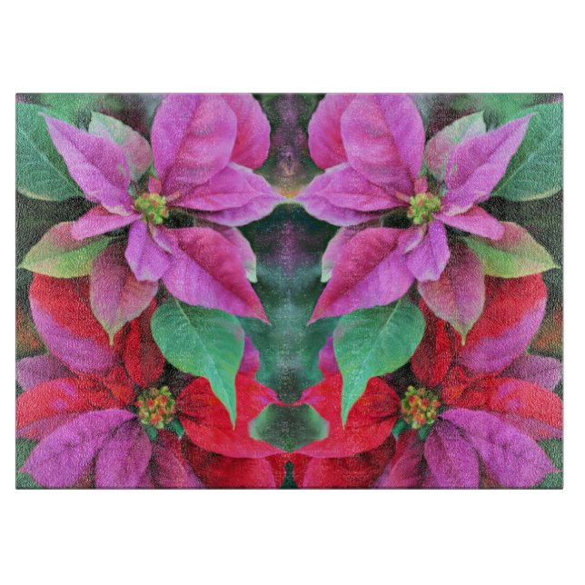 Glasköksduk - Poinsettias (Framsidan)