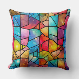 Glaskonst Dekorativ kudde - Helgdag - Blommigt