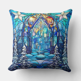 Glaskonst Dekorativ kudde - Helgdag - Blommigt