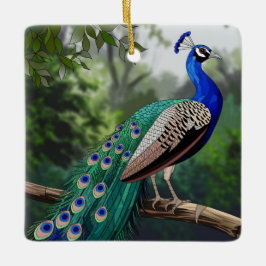 Glaskonst, färgat glas julgransprydnad keramik