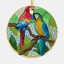 Glaskonst, färgfärgat, halvfärgat glasaktigt julgransprydnad keramik