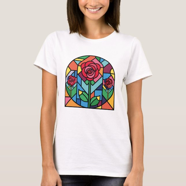 Glaskonst, fastsatt t shirt (Framsida)
