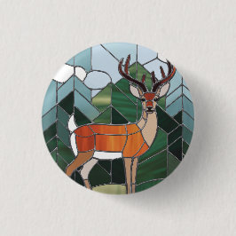 Glaskonst, glasaktigt, glasaktigt, Stil Hjort kons Knapp