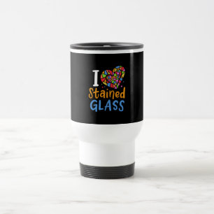 Glaskonstnär bestående av glasskikt resemugg