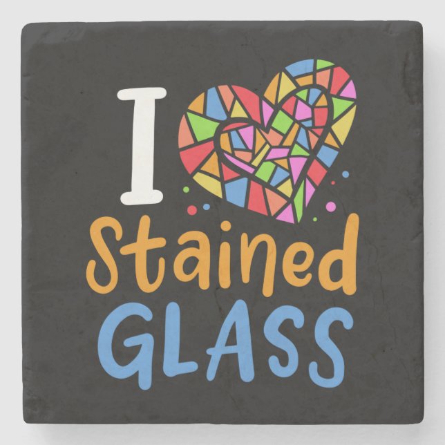 Glaskonstnär bestående av glasskikt stenunderlägg (Framsidan)