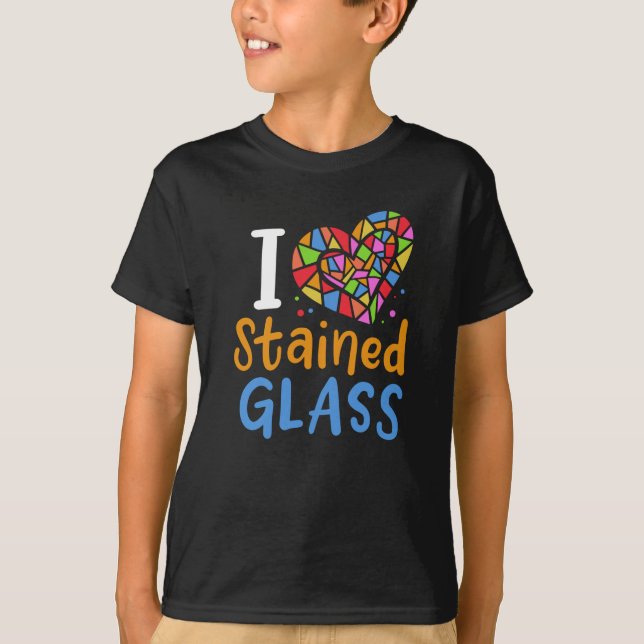 Glaskonstnär bestående av glasskikt t shirt (Framsida)