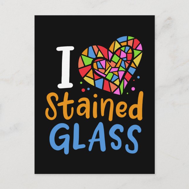 Glaskonstnär bestående av glasskikt vykort (Framsida)