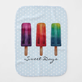 Glaskrämer med vattenfärgsfärgad bläckfisk bebistrasa