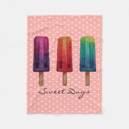 Glaskrämer med vattenfärgsfärgad bläckfisk fleecefilt