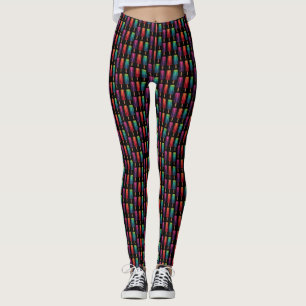 Glaskrämer med vattenfärgsfärgad bläckfisk leggings