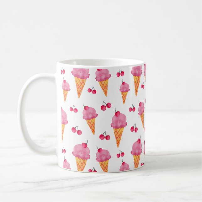 Glaskrämer och körsbär kaffemugg (Vänster)