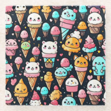 Glaskrämkoner för gräddning i grädden, färglös