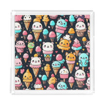 Glaskrämkoner för gräddning i grädden, färglös