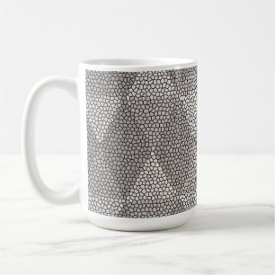 Glasmålning Silver Diamantmönster Kaffemugg