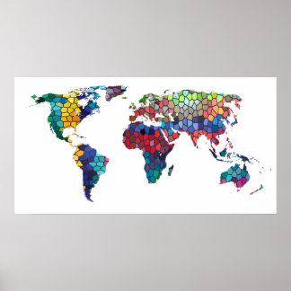 Glasmåls-världen Poster