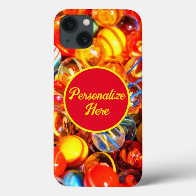 Glasmarmor, färgstark vintage, nostalgisk (Baksida)