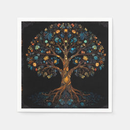 Glasmosaic Träd Pappersservett