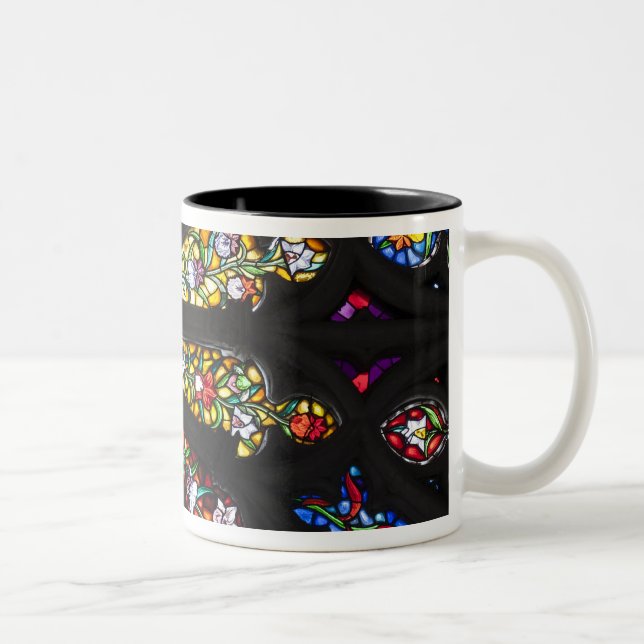 Glasmosaikdetalj 2 Två-Tonad mugg (Höger)