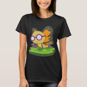 Glasögon av fjäril Bok T Shirt