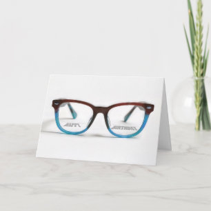 Glasögon av grattis på födelsedagen-bifocals kort