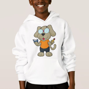 Glasögon av hund Nerd Bok T Shirt