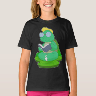 Glasögon av Turtle Nerd Bok T Shirt