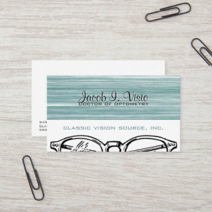 Glasögon Eyewear Optometry Vision Modern Visitkort