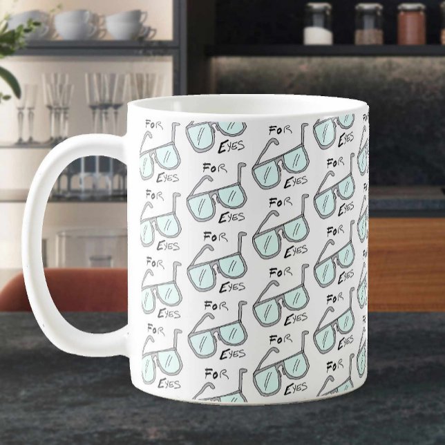 Glasögon Mönster design. Optiker Kaffemugg (Skapare uppladdad)
