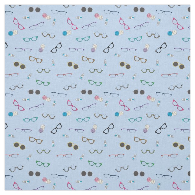 Glasögon och kontaktlinser i öga tyg (Provkarta)