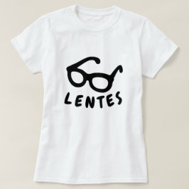 glasögon och text Lentes: glasögon i Galician Tee Shirt