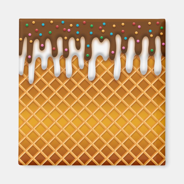 Glasögondroppssamkolat och vanilj magnet (Framsidan)