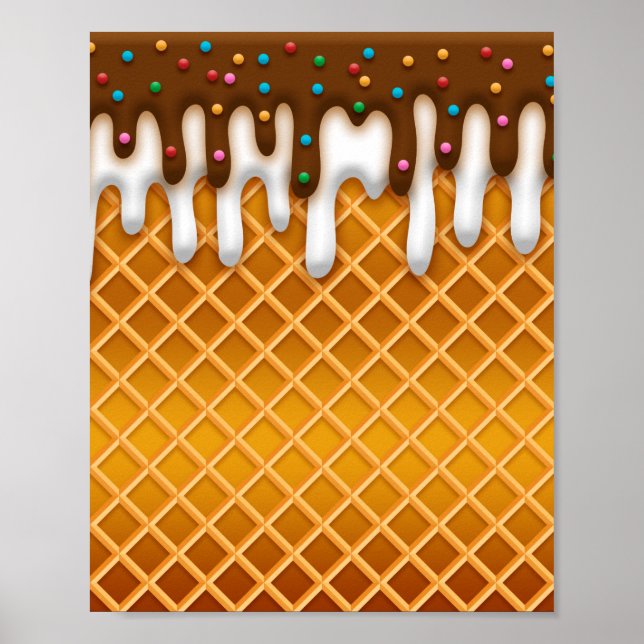Glasögondroppssamkolat och vanilj poster (Framsidan)